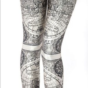 Rare! Museum Blackmilk Ancient Maps leggings